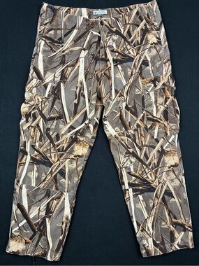 VTG Columbia Men’s Camo Cargo Hunting Pants -Brown/Tan Baggy Oversized Gorpcore